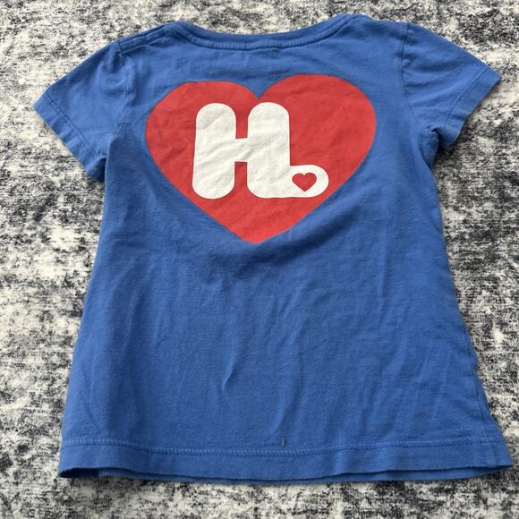 4T Gwen Stefani Harajuku Lovers Top No Doubt VTG Shirt Rainbow Blue Toddler Y2K - Picture 7 of 10